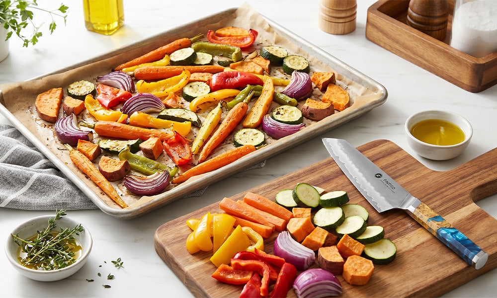 Roasted Rainbow Veggie Medley