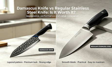 Damascus Knife vs Regular Stainless Steel Knife: Is It Worth It?
