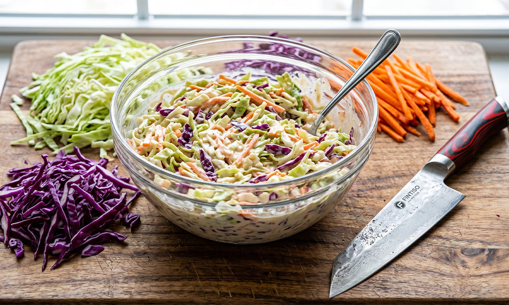 Homemade Crunchy Coleslaw Side