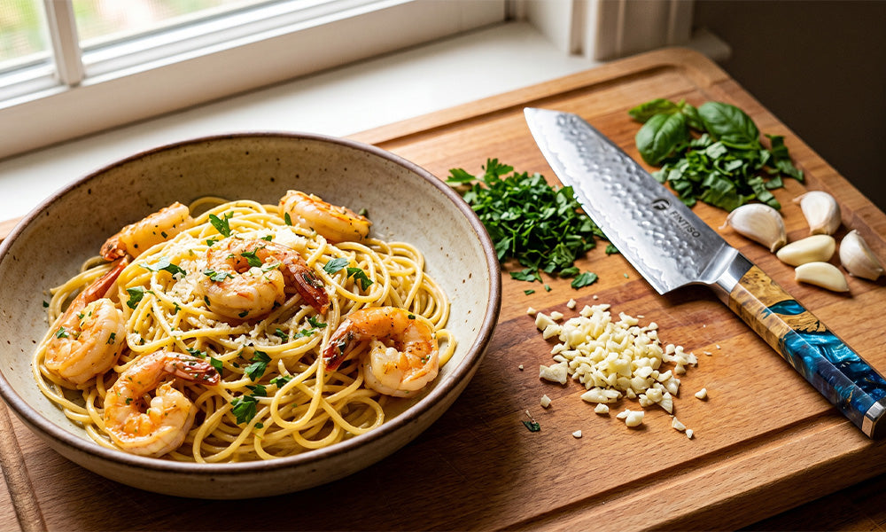 Garlic Herb Shrimp Scampi Pasta