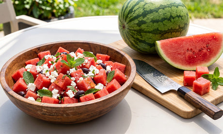 Fresh Watermelon Feta Summer Side Salad