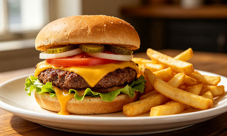 Classic American Cheeseburger (Fast Food / Easy Family Dinner)