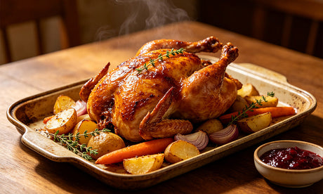 American Honey Glazed Crispy Roast Chicken (Family & Holiday Main Dish)