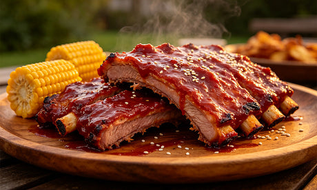 American BBQ Honey Smoked Pork Ribs (Outdoor BBQ & Party Main Dish)