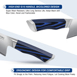 FINTISO BLAZE 8" Chef Knife, 5-Layers Clad Steel