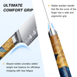 FINTISO MARISOL 7" Santoku Knife, 5-Layers Clad Steel