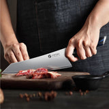 FINTISO BLAZE 8" Chef Knife, 5-Layers Clad Steel