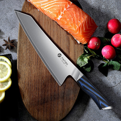 FINTISO BLAZE 8" Chef Knife, 5-Layers Clad Steel