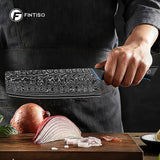 FINTISO ZEUS 7" Nakiri Knife, 67-Layer Japanese Damascus Steel