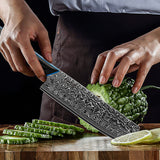 FINTISO ZEUS 7" Nakiri Knife, 67-Layer Japanese Damascus Steel