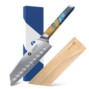 FINTISO MARISOL 7" Santoku Knife, 5-Layers Clad Steel
